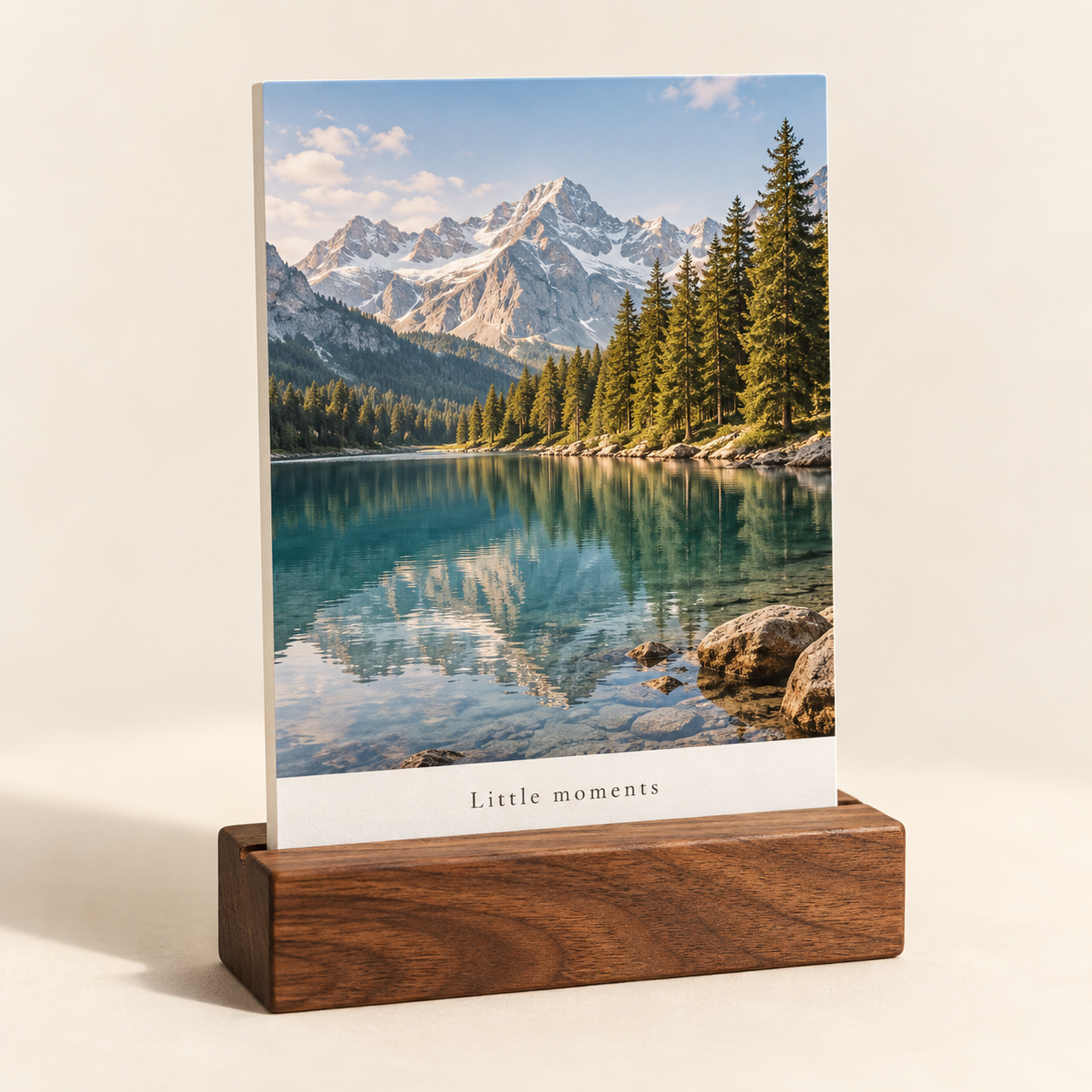 Photo Prints With Wooden Stand